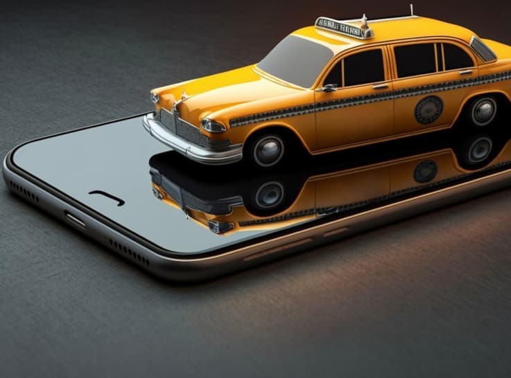 Decorative shape accent for Homer NY Taxi and car Service section background